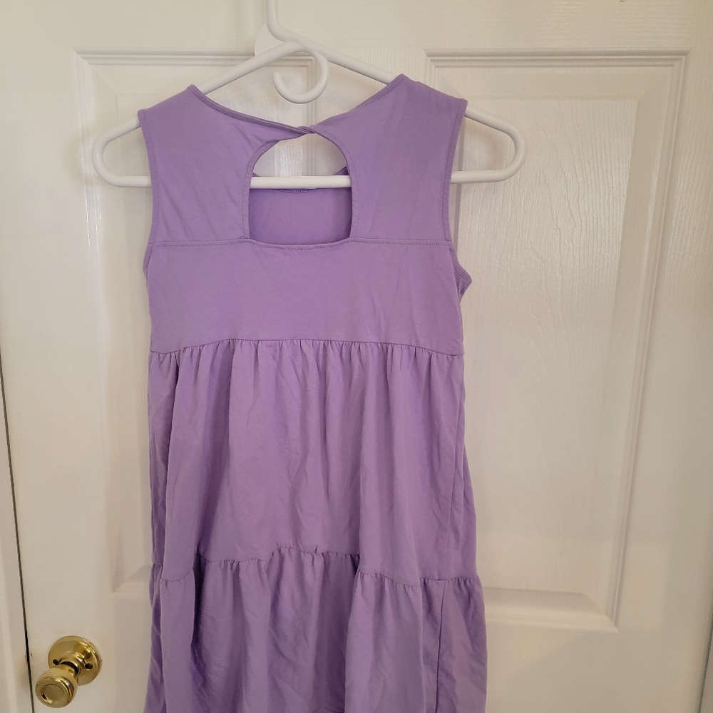 Girls Dresses Bundle Size 10/12 Children’s Place Purple Tie Dye Summer Dresses - Picture 3 of 5